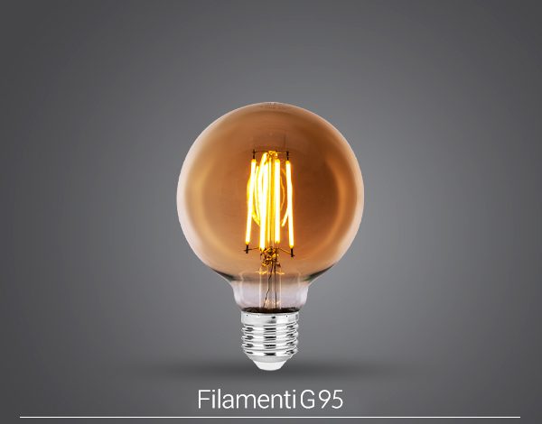 لامپ LED حبابی 8 وات G95 فیلامنتی رویالوکس E27