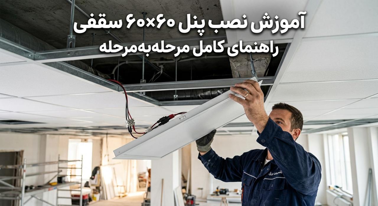 آموزش نصب پنل ۶۰×۶۰ سقفی | راهنمای کامل مرحلهبهمرحله